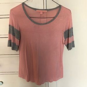 Light pink and gray T-shirt
